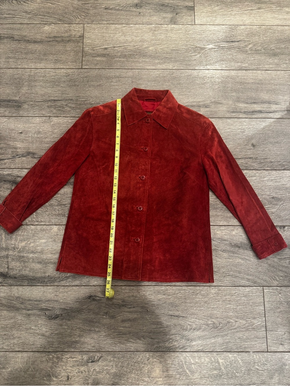 Brandon Thomas Rust Suede Button up leather Jacket